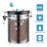 Stainless Steel Airtight  Storage Bottles Jars For Coffee Bean