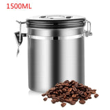 Stainless Steel Airtight  Storage Bottles Jars For Coffee Bean