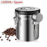 Stainless Steel Airtight  Storage Bottles Jars For Coffee Bean