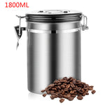 Stainless Steel Airtight  Storage Bottles Jars For Coffee Bean