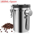 Stainless Steel Airtight  Storage Bottles Jars For Coffee Bean
