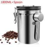 Stainless Steel Airtight  Storage Bottles Jars For Coffee Bean