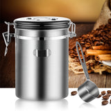 Stainless Steel Airtight  Storage Bottles Jars For Coffee Bean